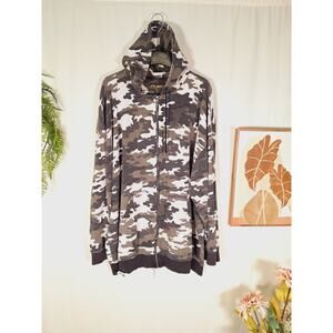 PJ Mark Unisex Camo Zipper Hoodie Jacket XXXL